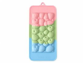 Molde silicona tableta relieve frutillas